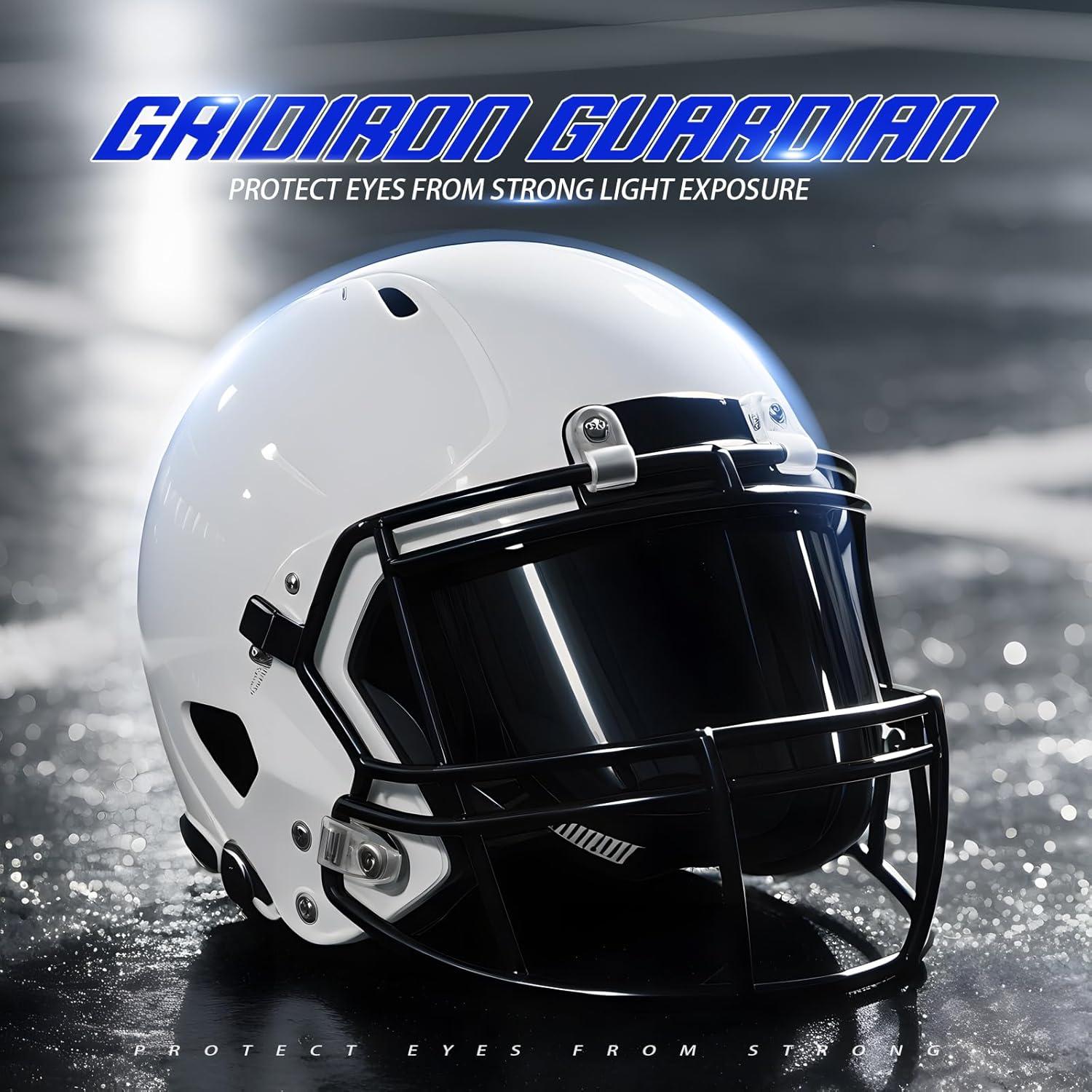 Visera de Fútbol KUBQLIG Negra Elite - Policarbonato Anti-Rayas