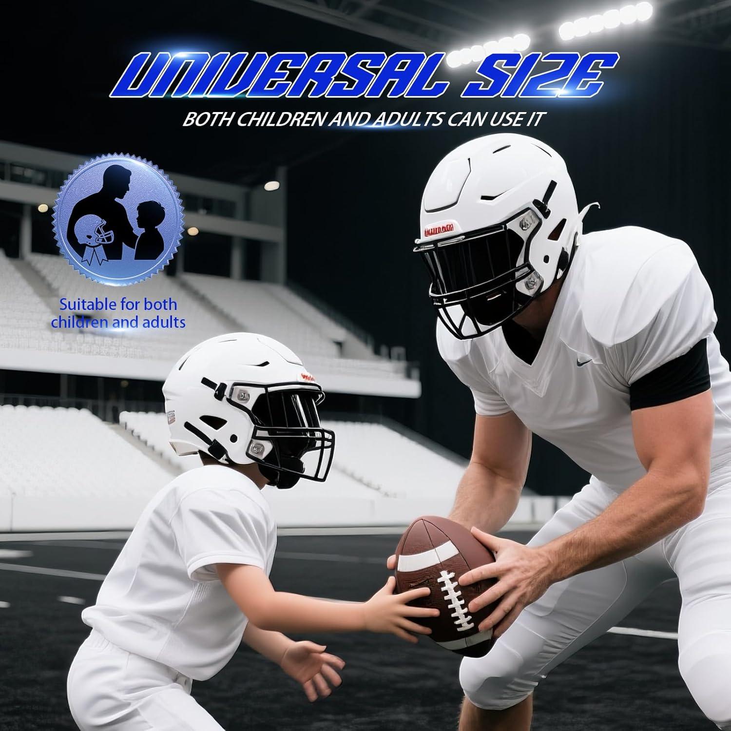 Visera de Fútbol KUBQLIG Negra Elite - Policarbonato Anti-Rayas