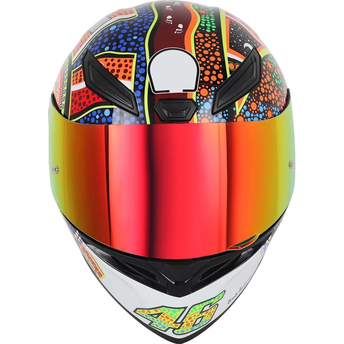 Visera de Casco Soman K1 K1S K3SV K5 K5S Tinte Rojo Revo