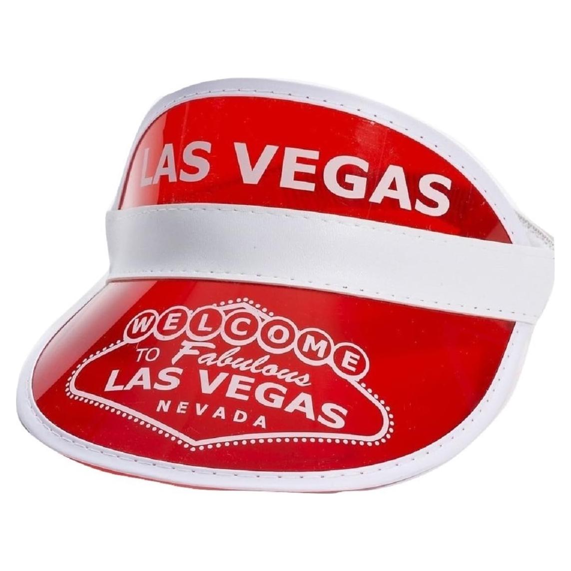 Visera de Póker Las Vegas Forum Novelties Roja Talla Única