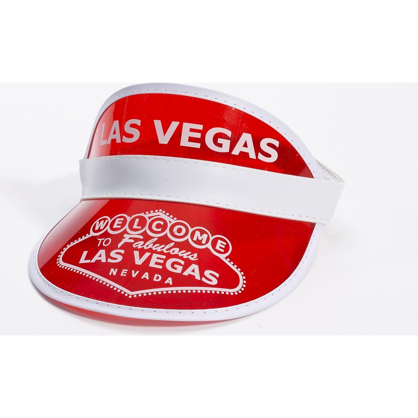 Visera de Póker Las Vegas Forum Novelties Roja Talla Única