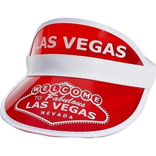 Visera de Póker Las Vegas Forum Novelties Roja Talla Única