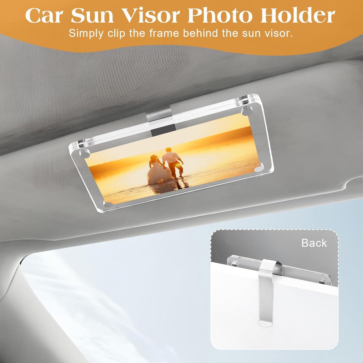 Marco de Foto Magnético Dargoose para Visera de Coche 2-Pack