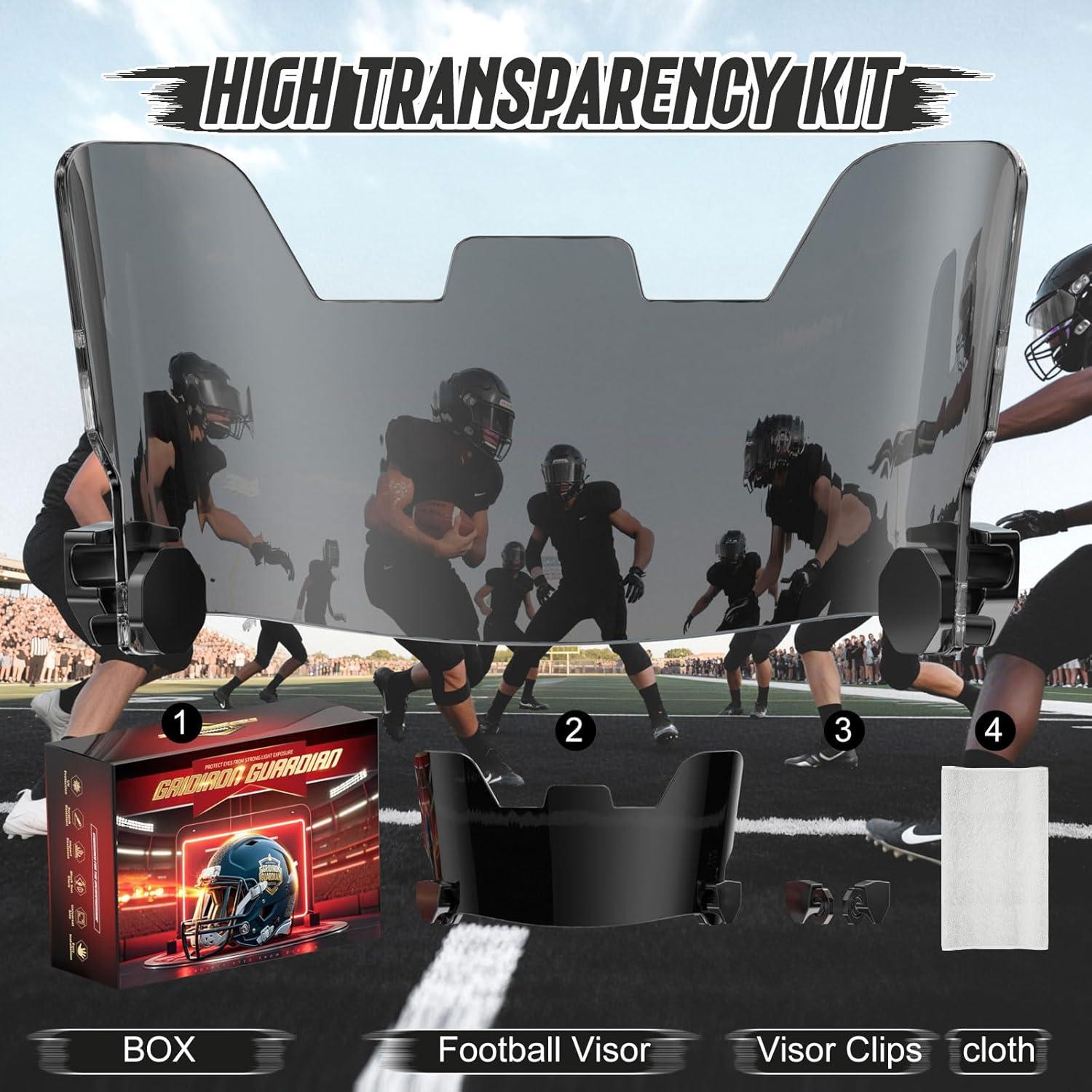 Visera de Fútbol OYMLANX a Prueba de Roturas - Policarbonato