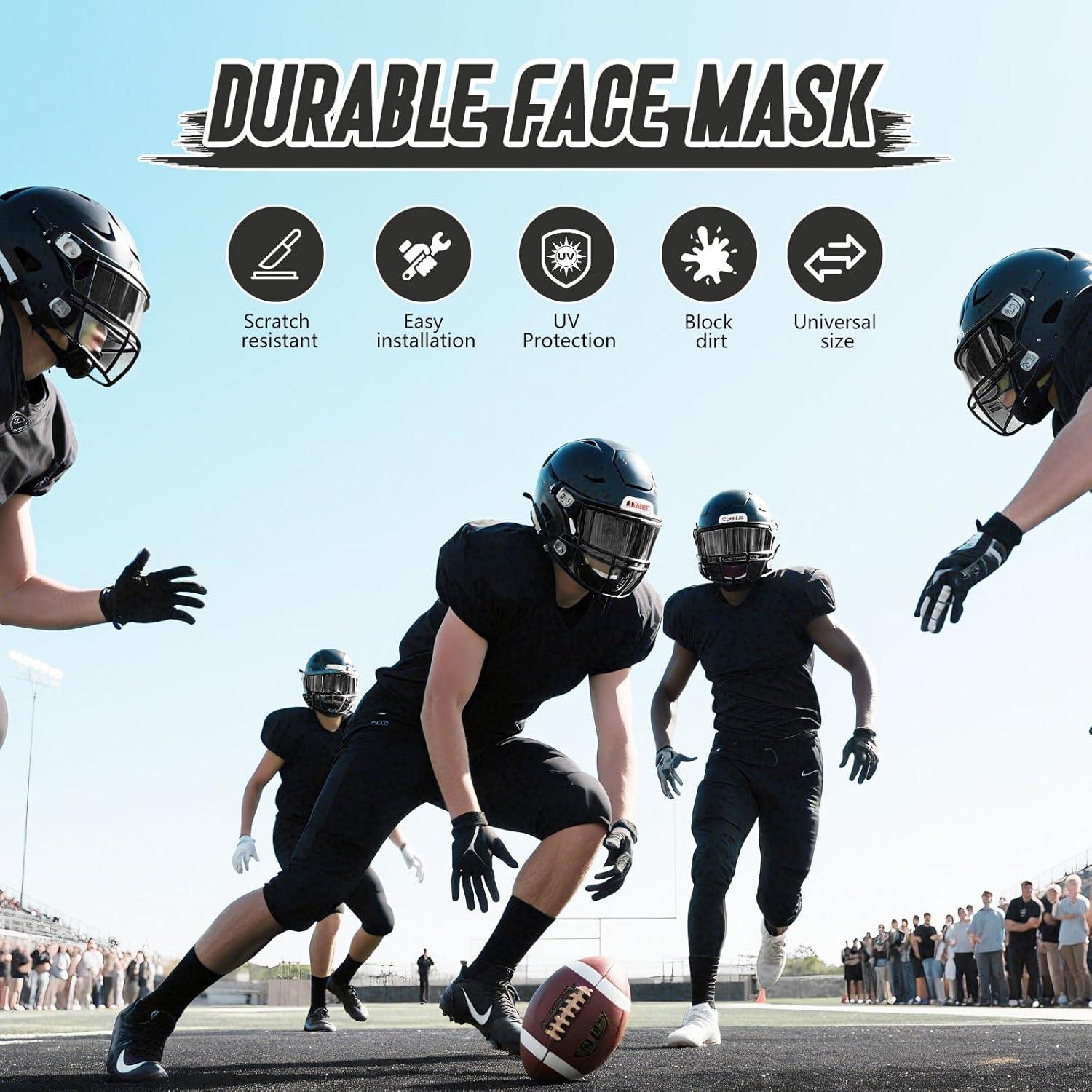 Visera de Fútbol OYMLANX a Prueba de Roturas - Policarbonato