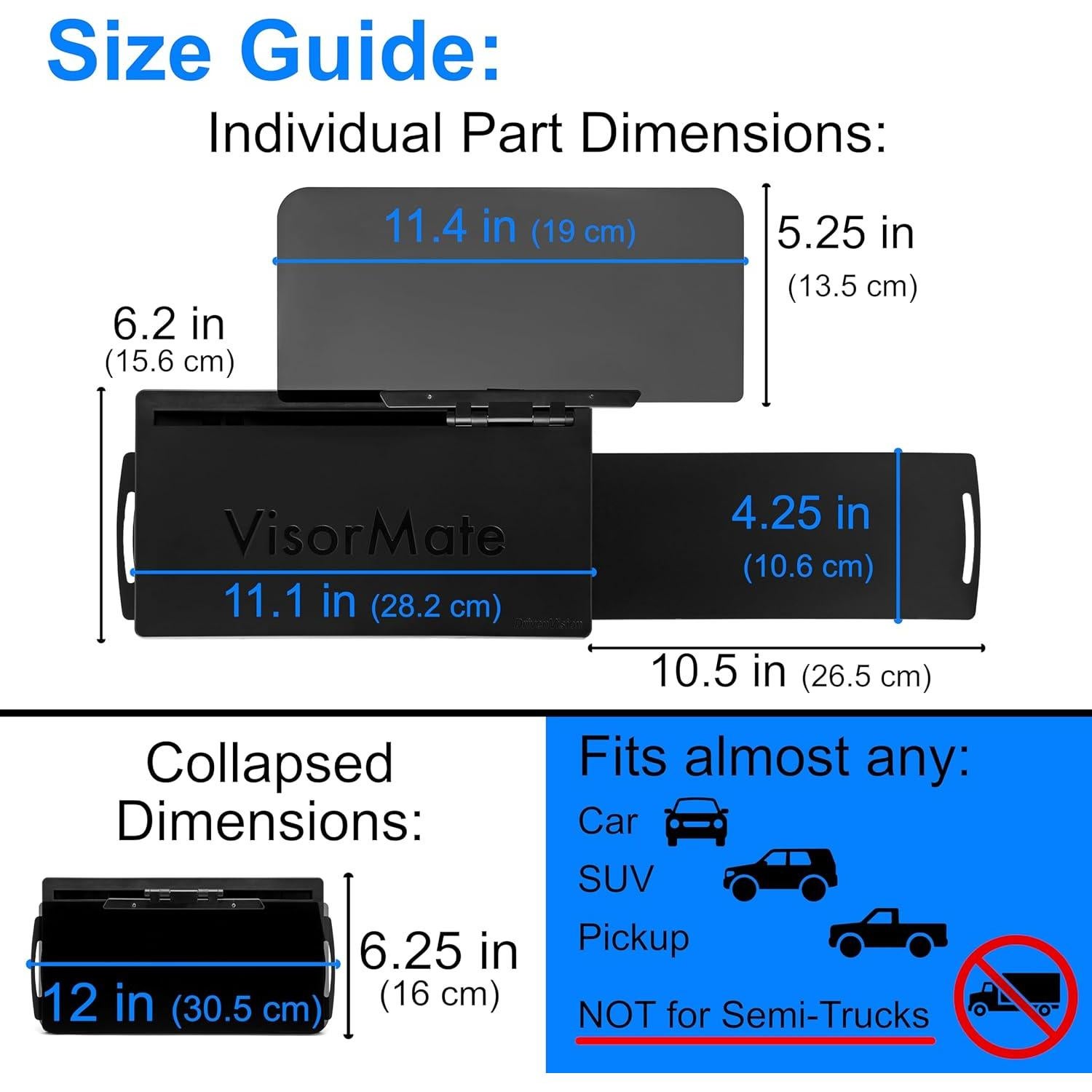 Extensor de Visera Solar Polarizada Driven Vision VisorMate