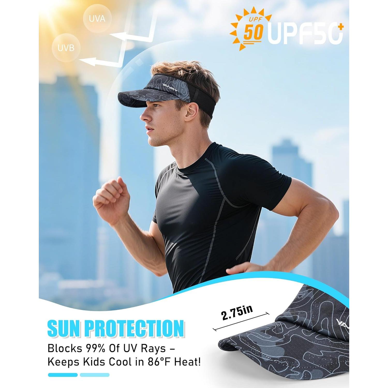 Gorra Deportiva Plegable YANIKY UPF 50+ para Correr