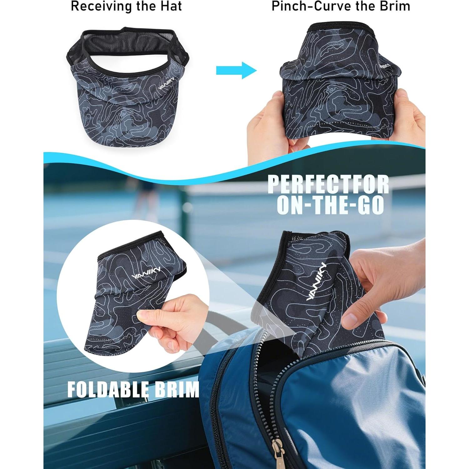 Gorra Deportiva Plegable YANIKY UPF 50+ para Correr