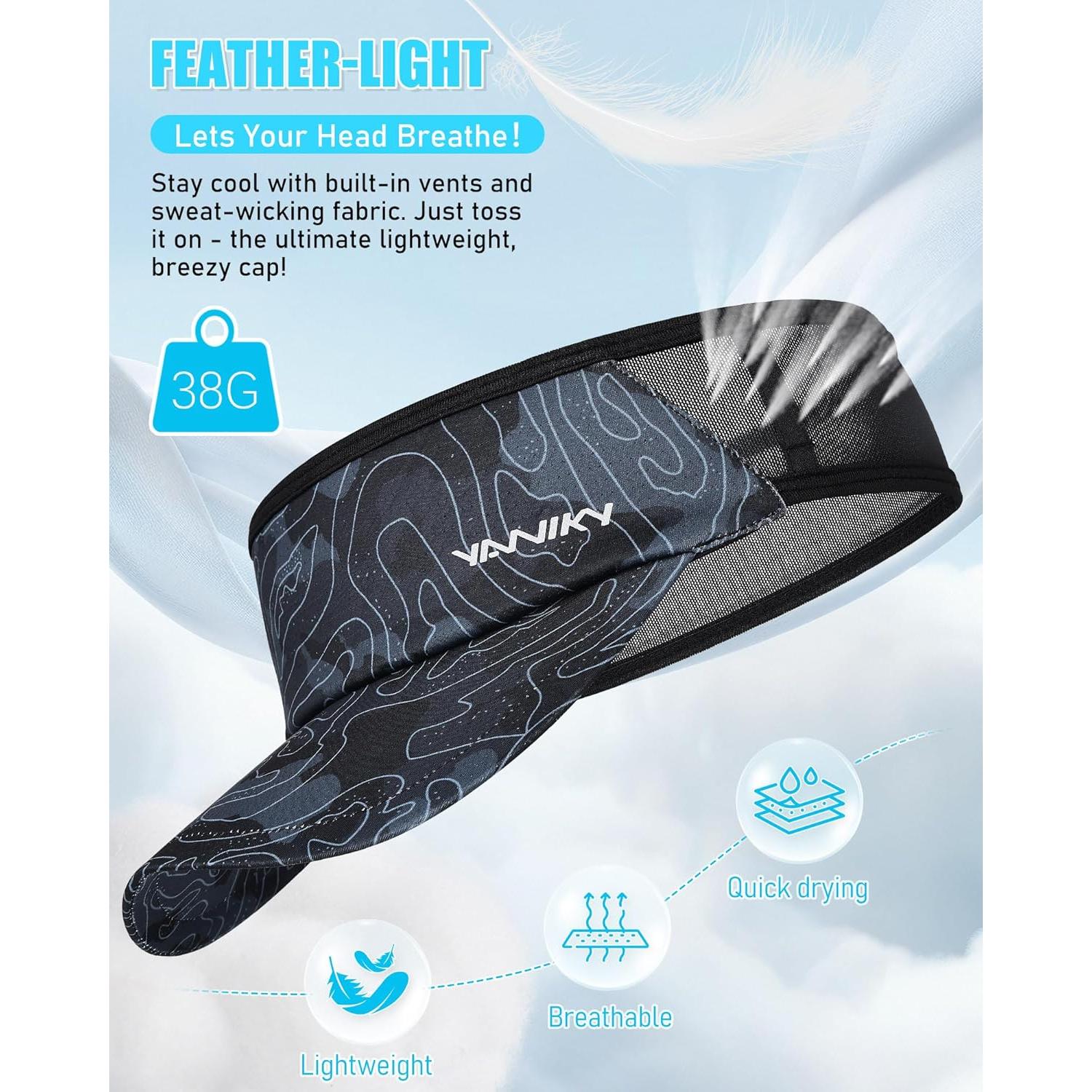 Gorra Deportiva Plegable YANIKY UPF 50+ para Correr