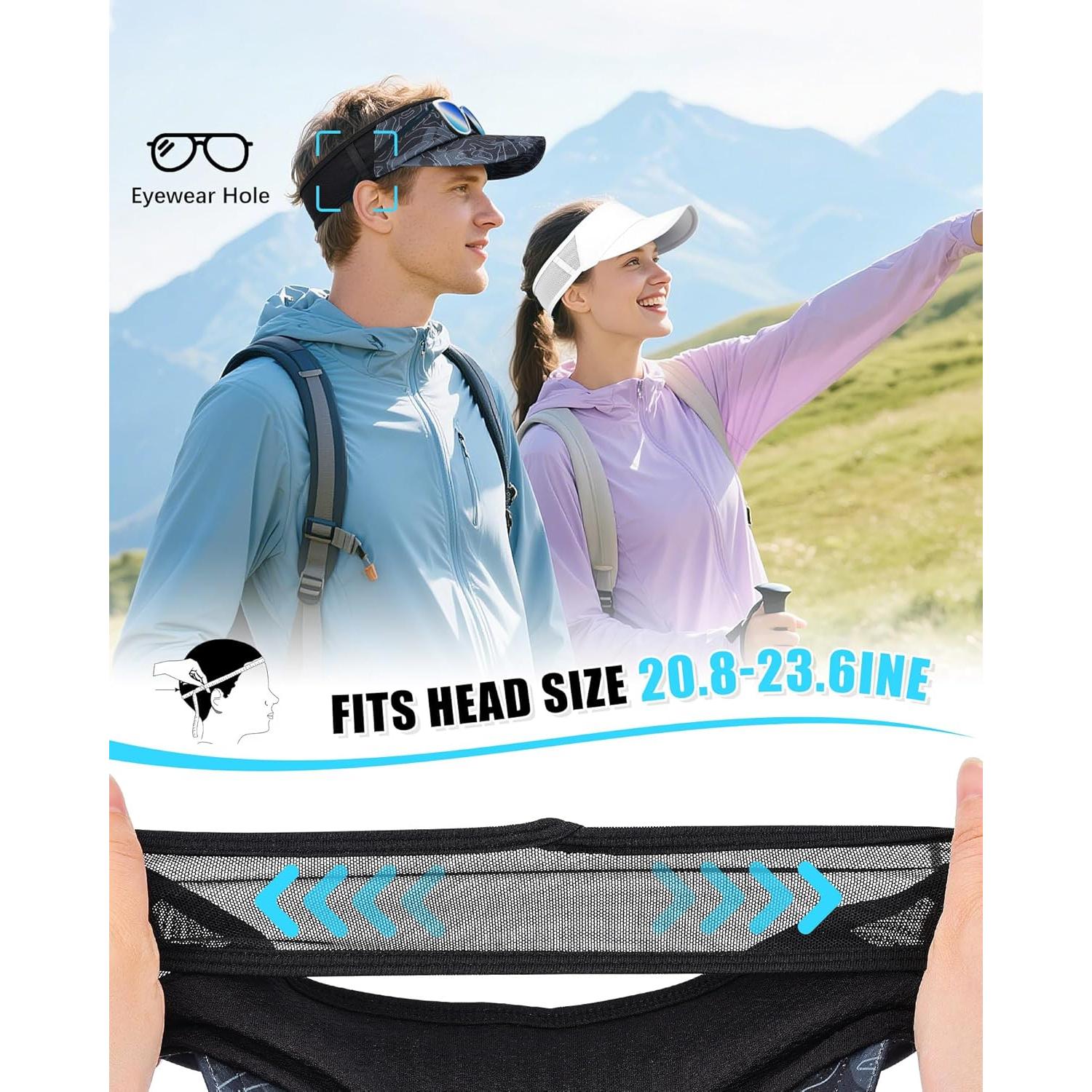 Gorra Deportiva Plegable YANIKY UPF 50+ para Correr