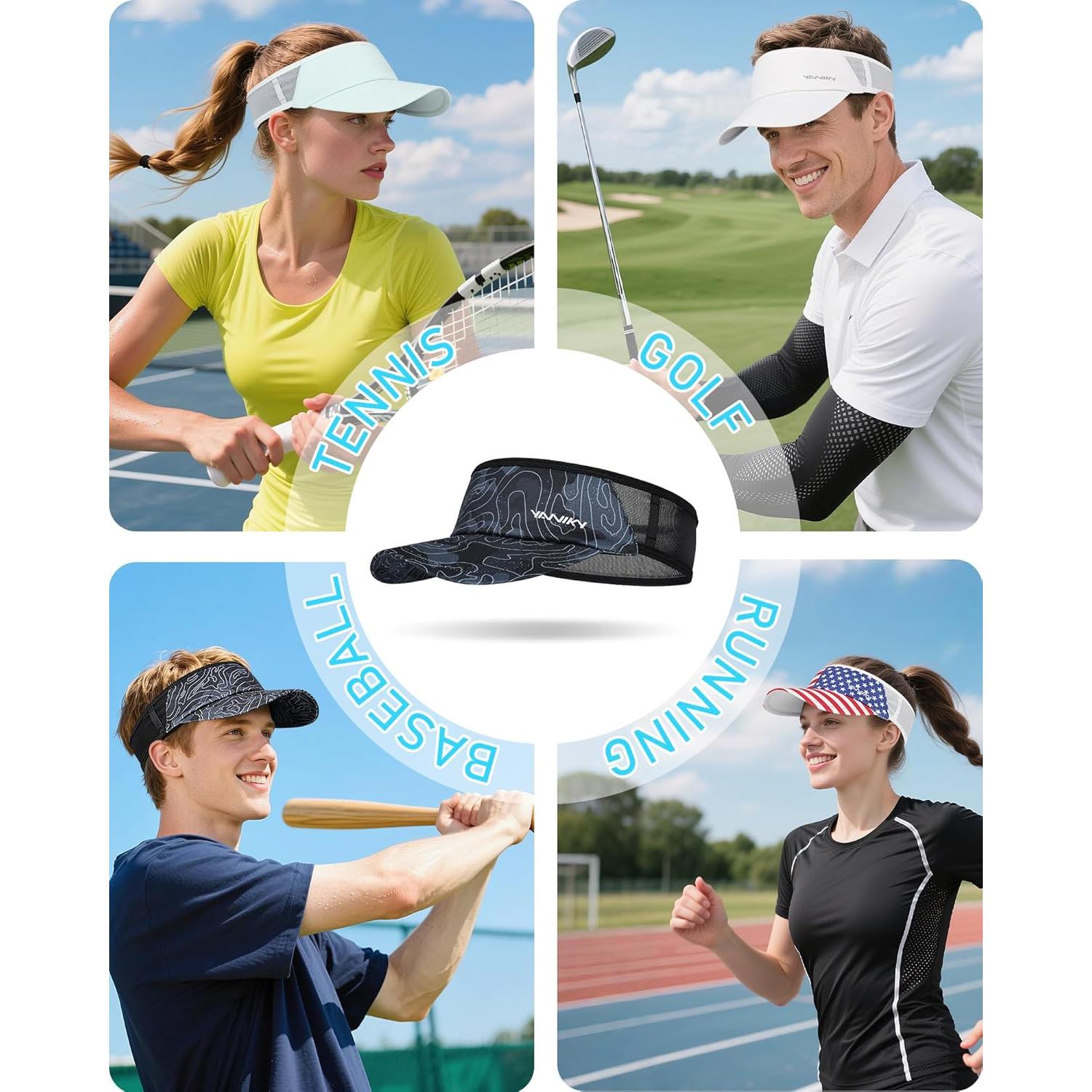 Gorra Deportiva Plegable YANIKY UPF 50+ para Correr