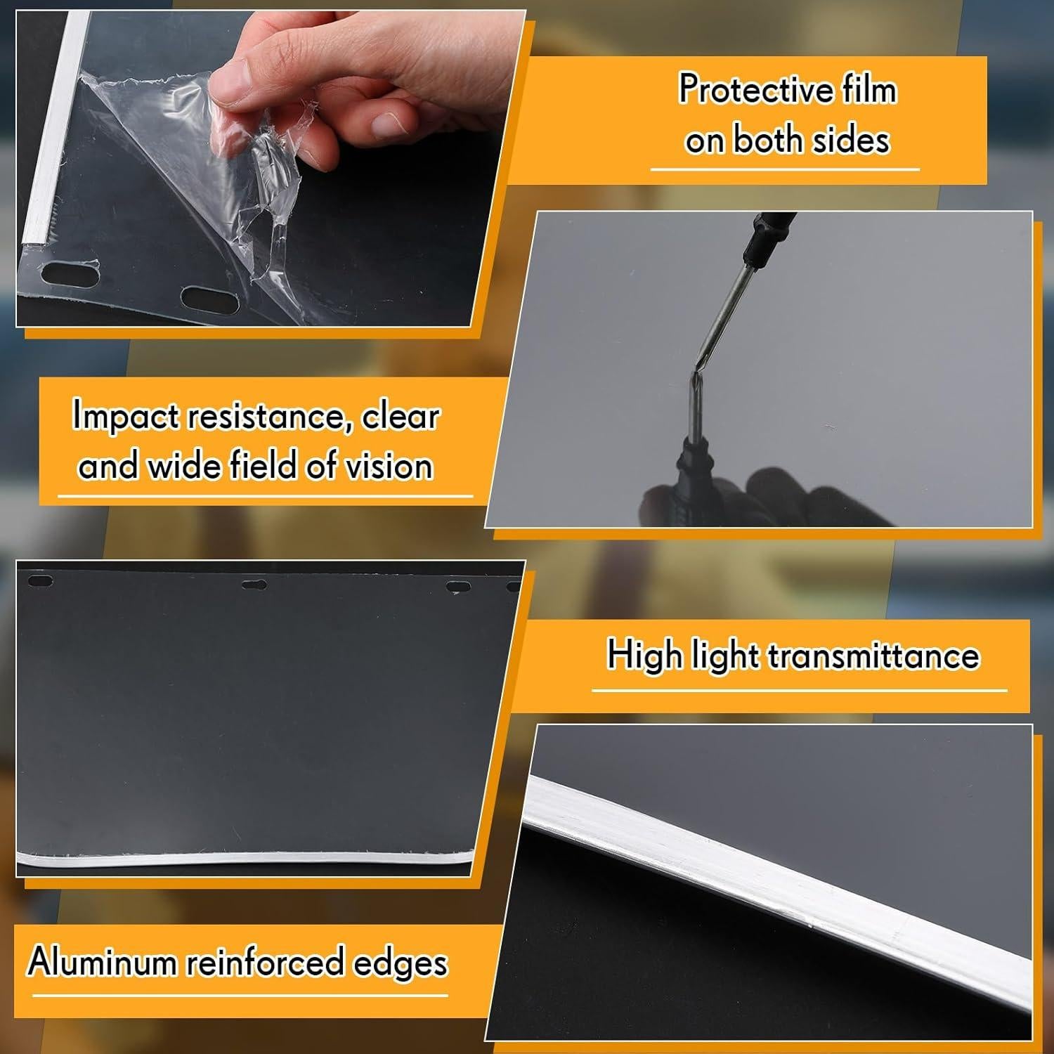 Escudos Faciales de Seguridad Kingdder 6 Pcs Policarbonato