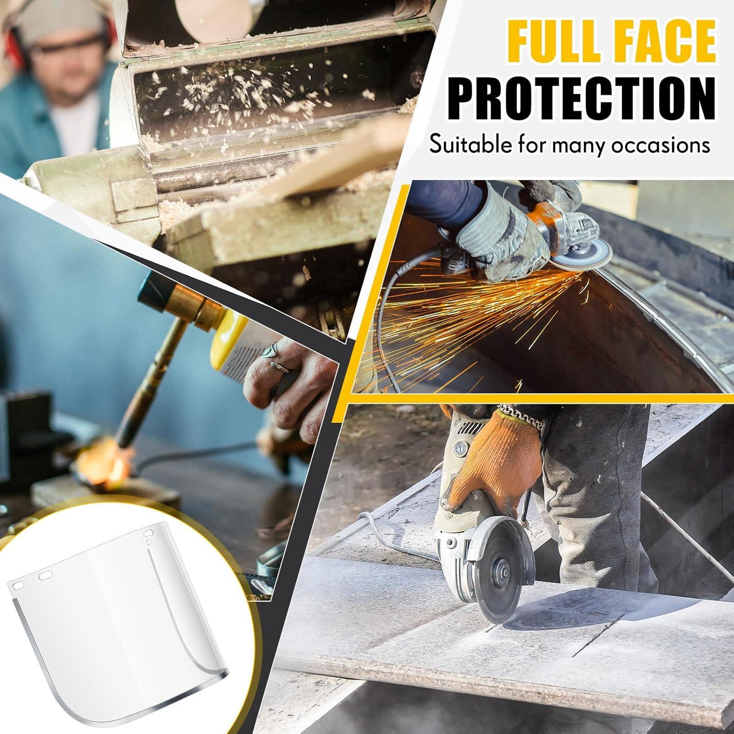 Escudos Faciales de Seguridad Kingdder 6 Pcs Policarbonato