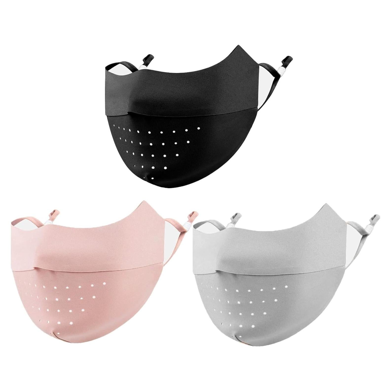 Paquete de 3 Máscaras Faciales UPF 50+ para Motocicleta y Deportes