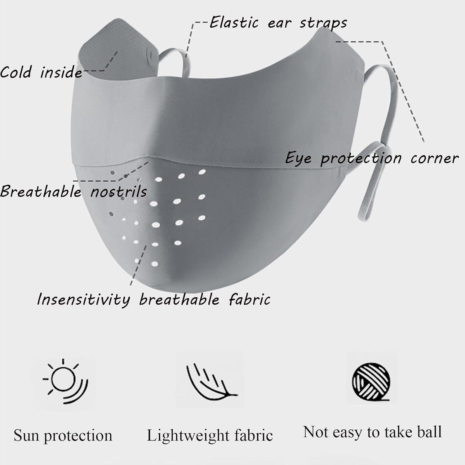 Paquete de 3 Máscaras Faciales UPF 50+ para Motocicleta y Deportes