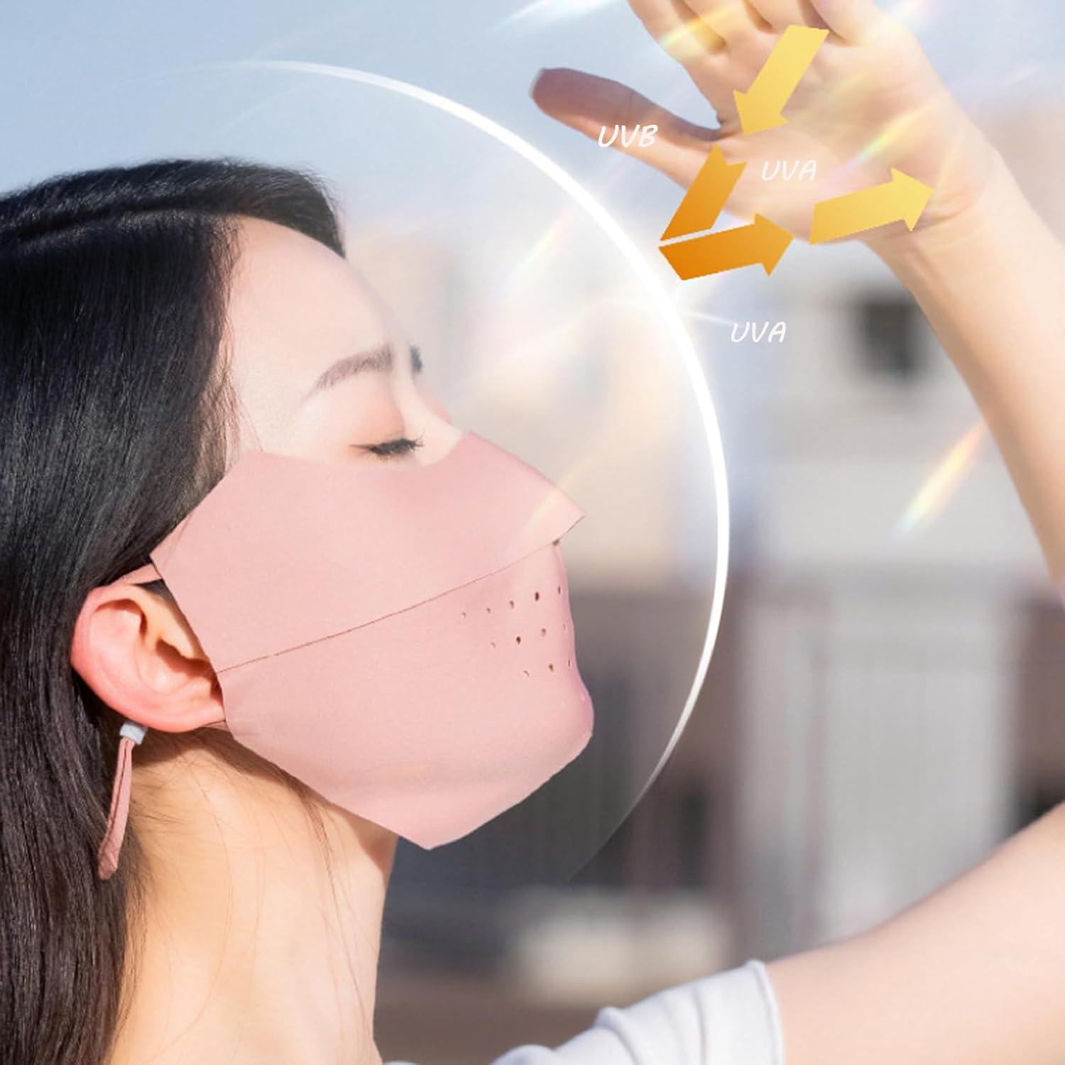 Paquete de 3 Máscaras Faciales UPF 50+ para Motocicleta y Deportes