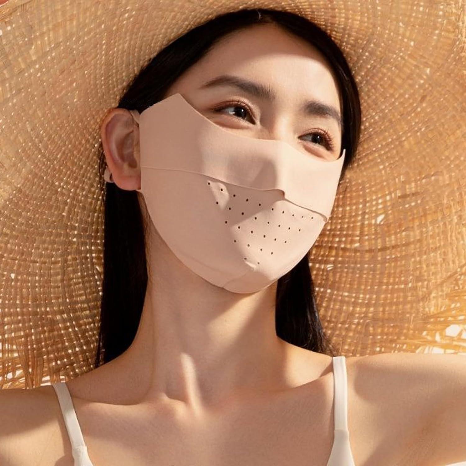 Paquete de 3 Máscaras Faciales UPF 50+ para Motocicleta y Deportes