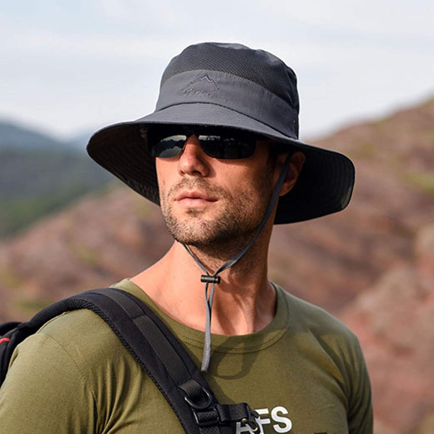 Sombrero de Pesca Unisex con Protección Solar 360° - Gris Oscuro