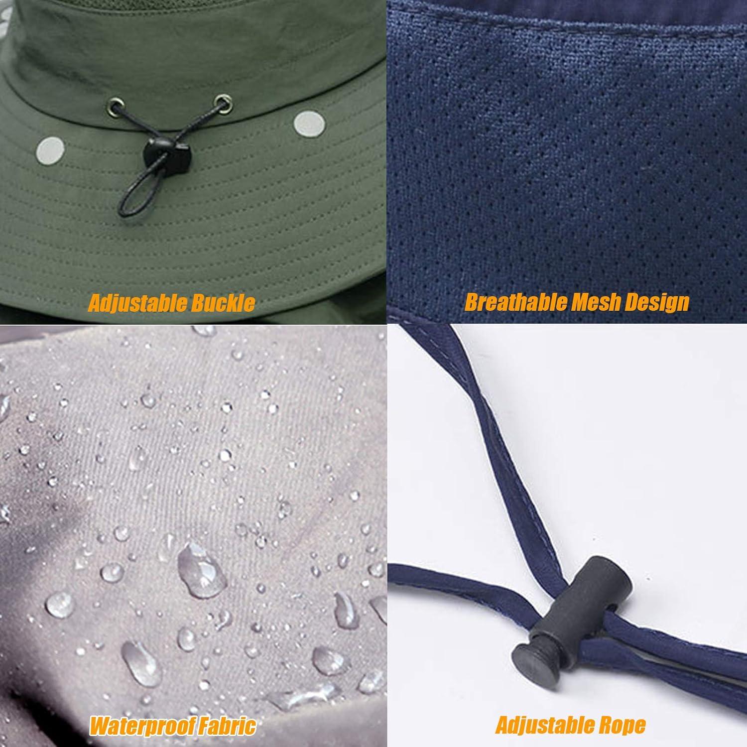 Sombrero de Pesca Unisex con Protección Solar 360° - Gris Oscuro