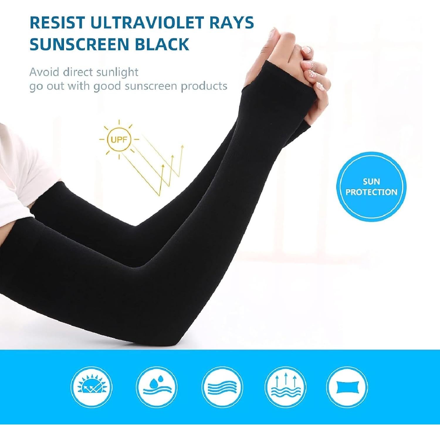 Conjunto de Máscara Facial Completa UV + Mangas Protección Solar