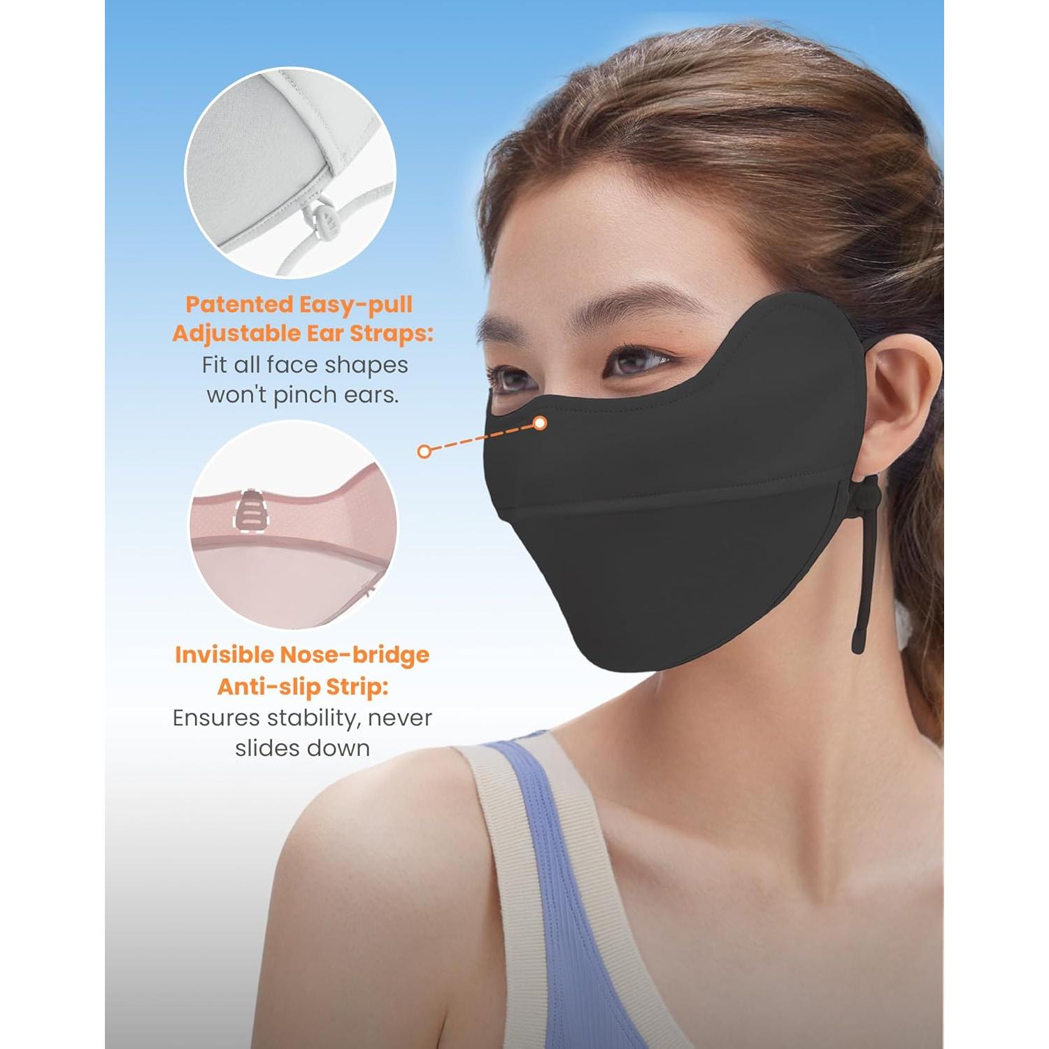 Cubierta Facial UV BENEUNDER Gaiter Cuello UPF50+ Transpirable