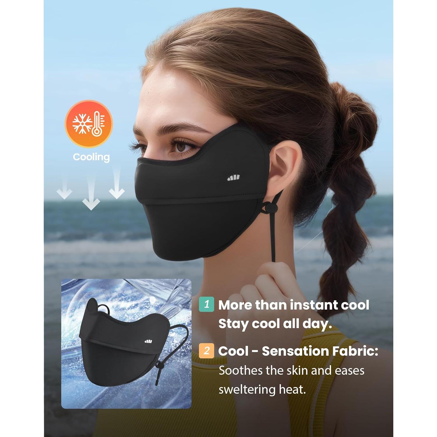 Cubierta Facial UV BENEUNDER Gaiter Cuello UPF50+ Transpirable