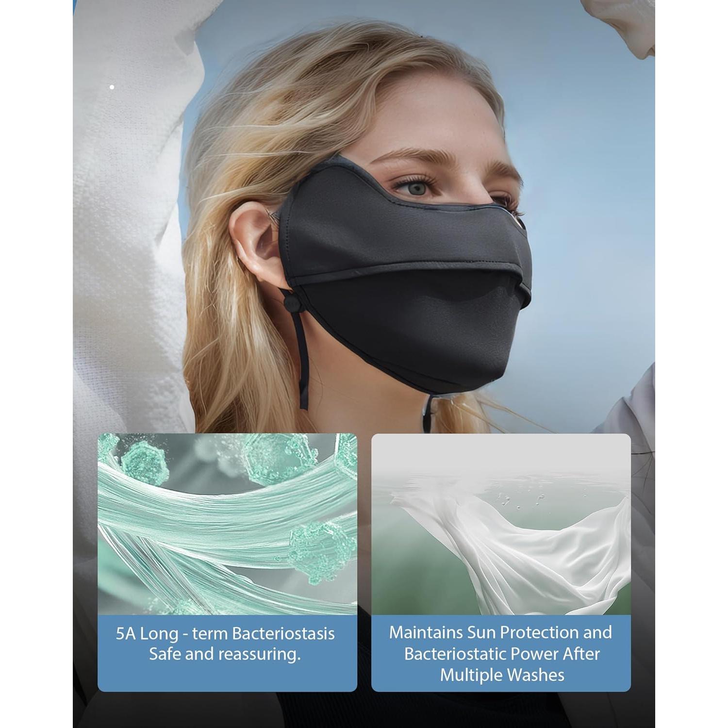 Cubierta Facial UV BENEUNDER Gaiter Cuello UPF50+ Transpirable