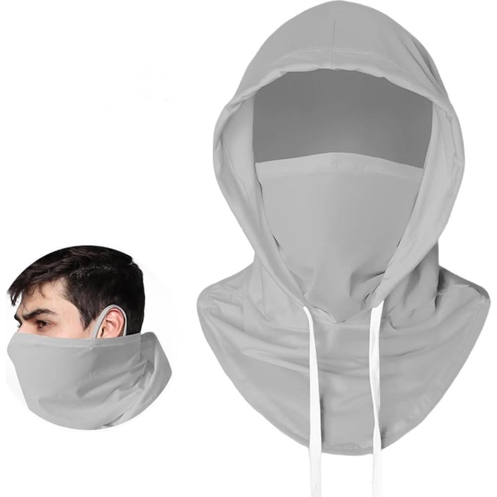 Máscara Balaclava Refrigerante Unisex UV UPF50+ Gris Claro