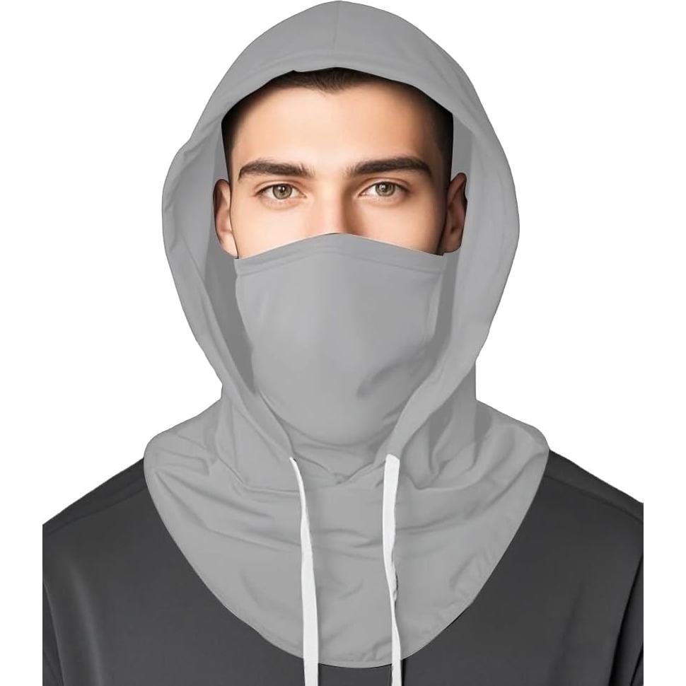 Máscara Balaclava Refrigerante Unisex UV UPF50+ Gris Claro