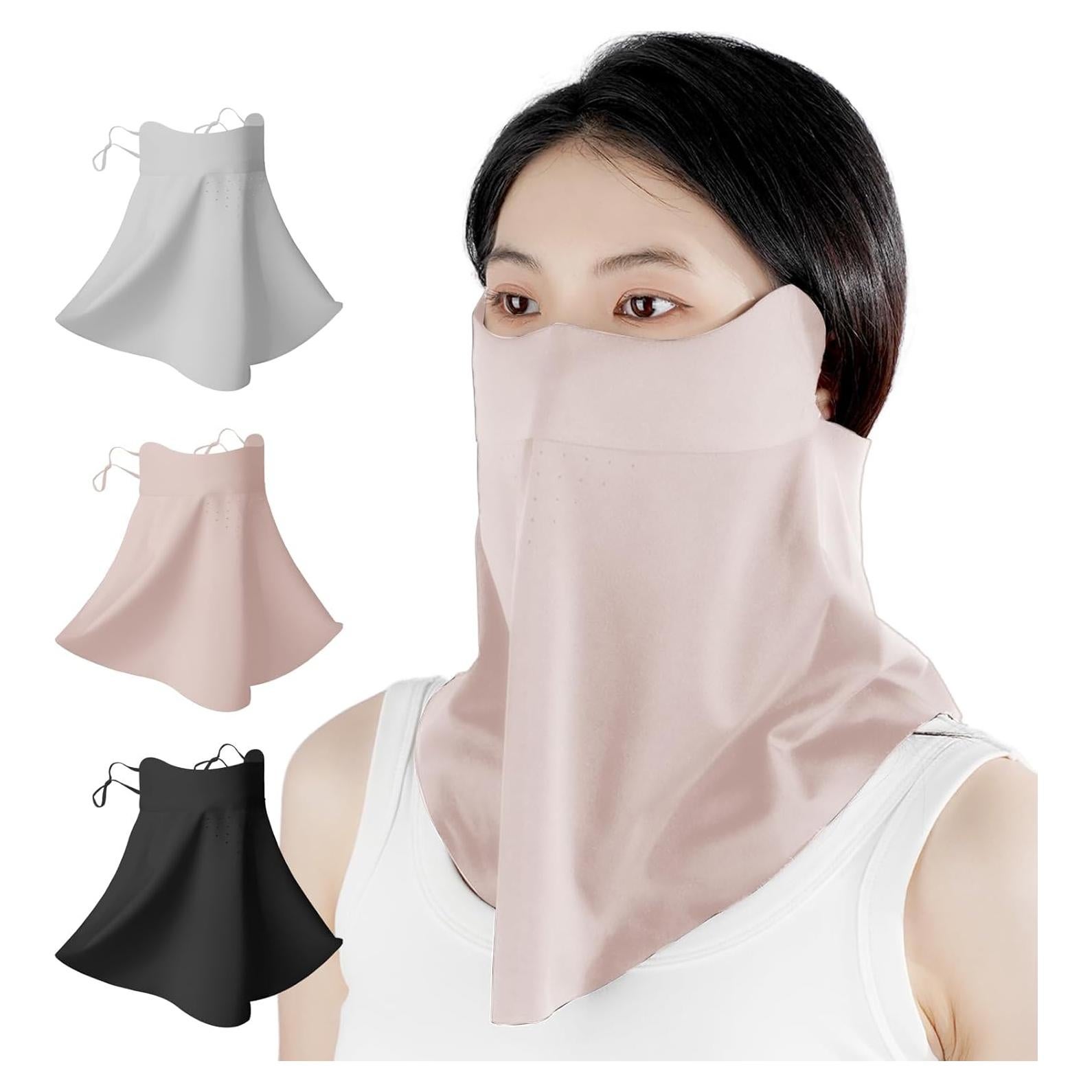 Máscara Facial Protección Solar UV BALANCE BLOOM UPF 50+ Rosa