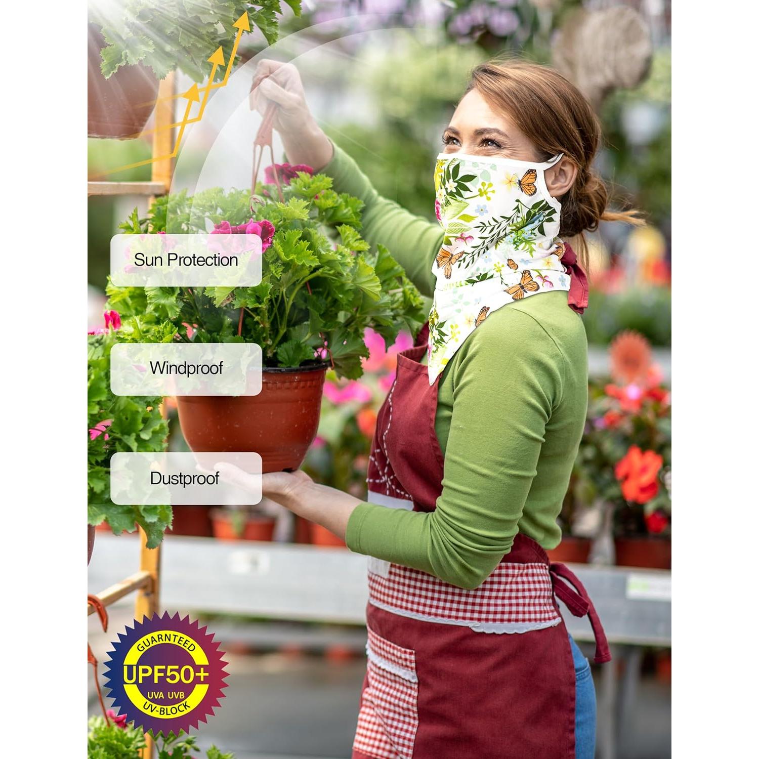 FISHEAL Bufanda Facial UV Protección Solar Unisex Talla Única