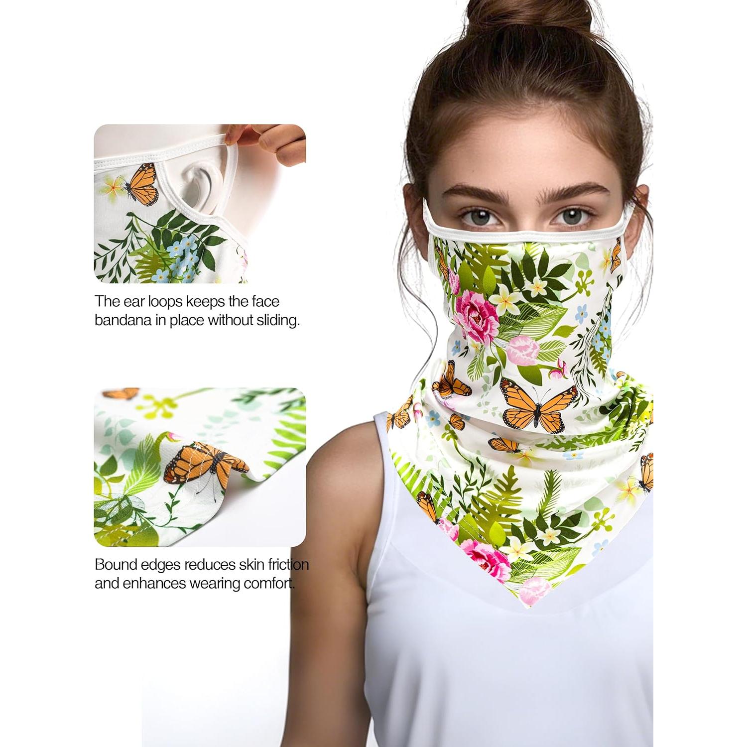 FISHEAL Bufanda Facial UV Protección Solar Unisex Talla Única