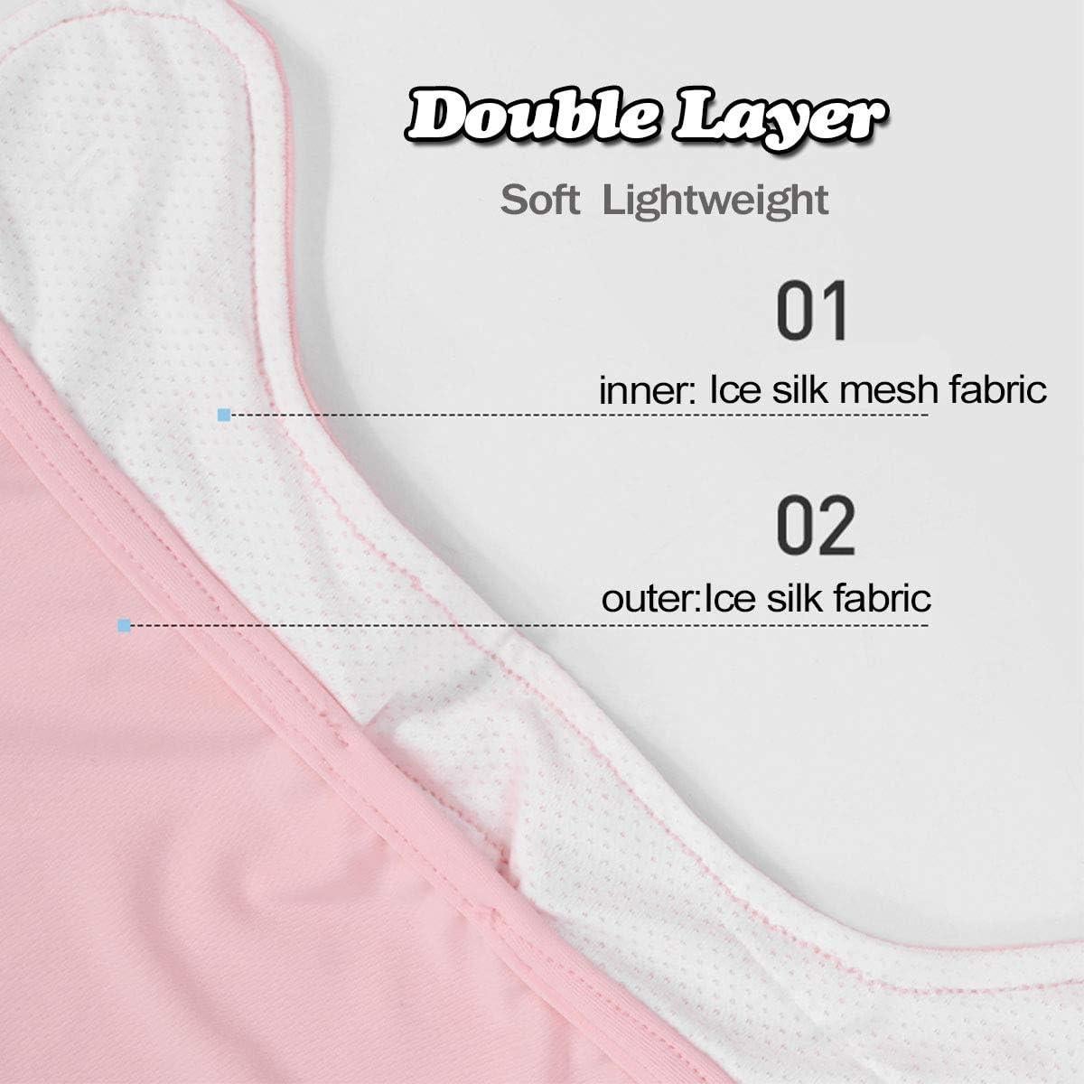 Cubierta Facial Refrigerante UPF 50+ Unisex Beige para Protección Solar