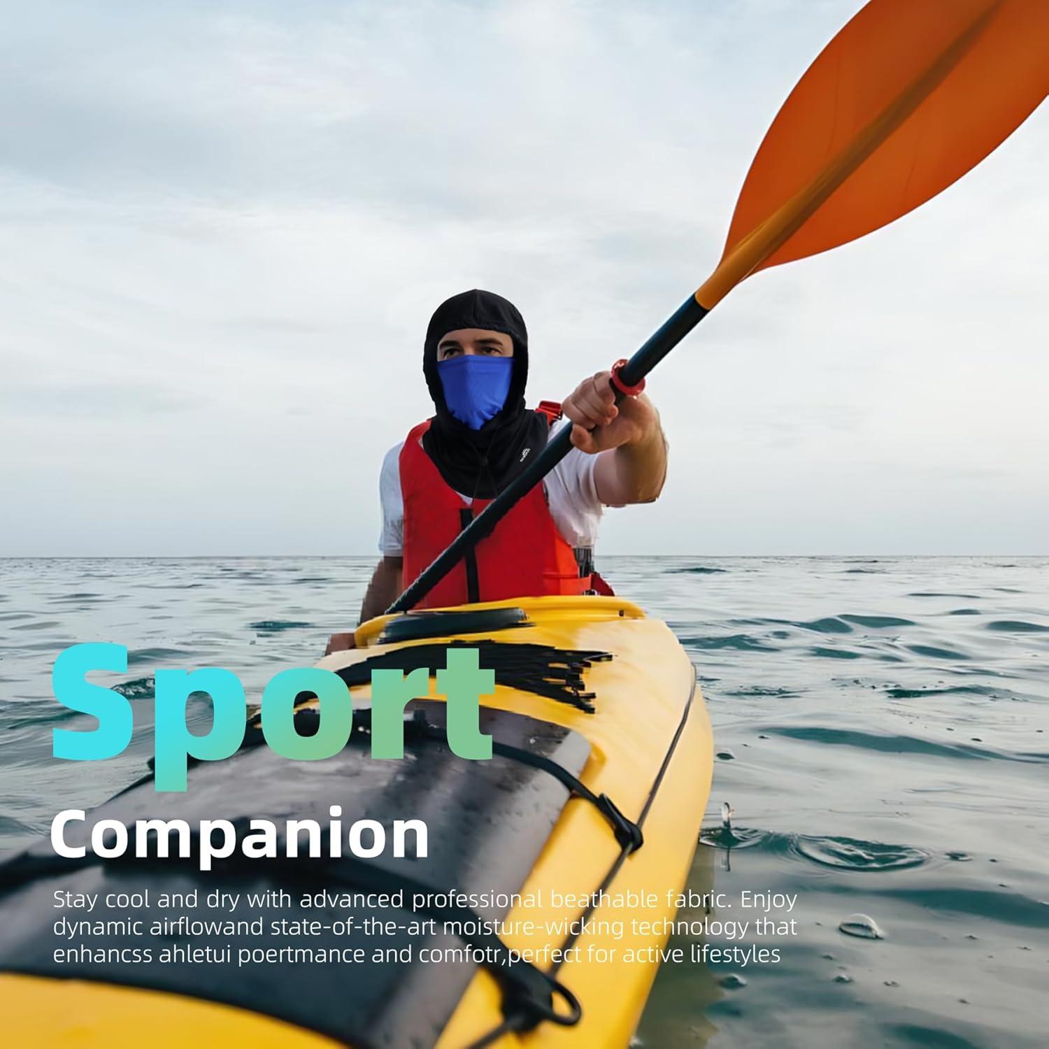 Máscara Balaclava Solar UV para Hombres y Mujeres - Negro