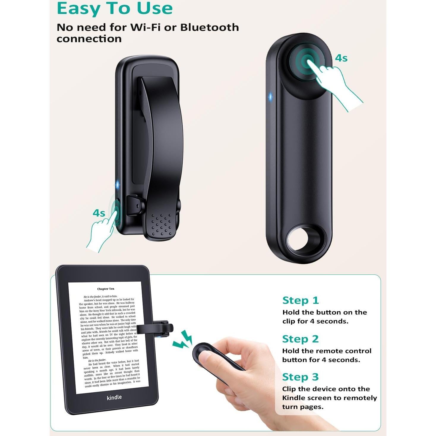 Control Remoto Pasar Páginas Tryone para Kindle y Tablets