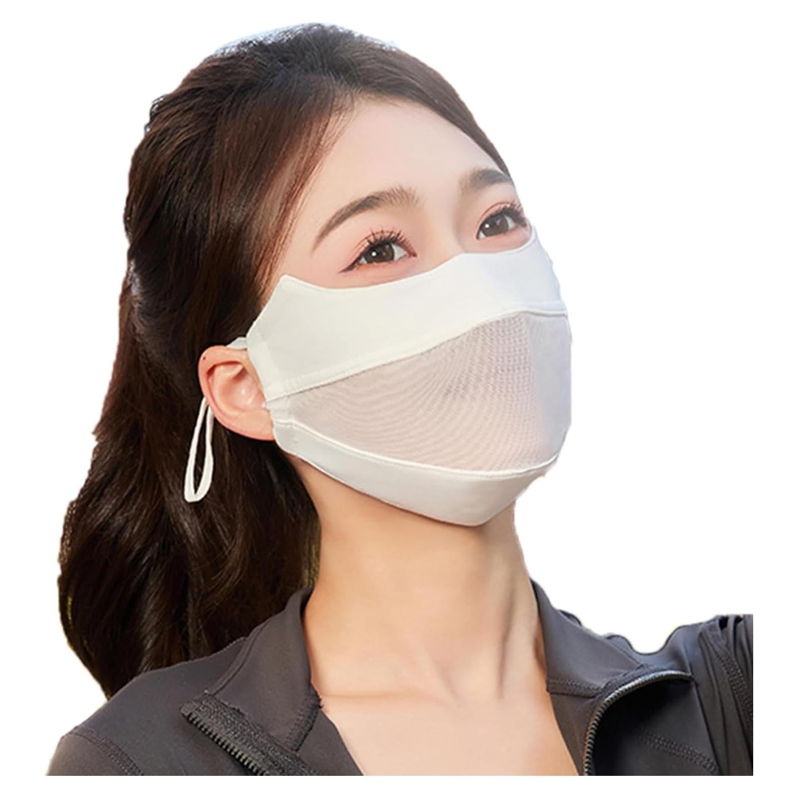 Cubierta Facial UV UPF 50+ Mujeres Transpirable Ciclismo Senderismo