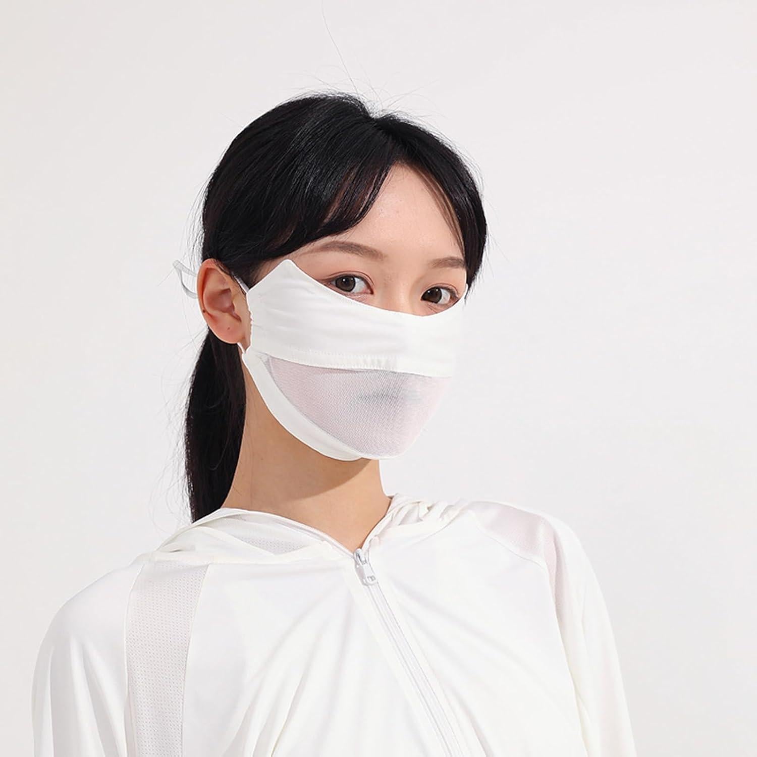 Cubierta Facial UV UPF 50+ Mujeres Transpirable Ciclismo Senderismo