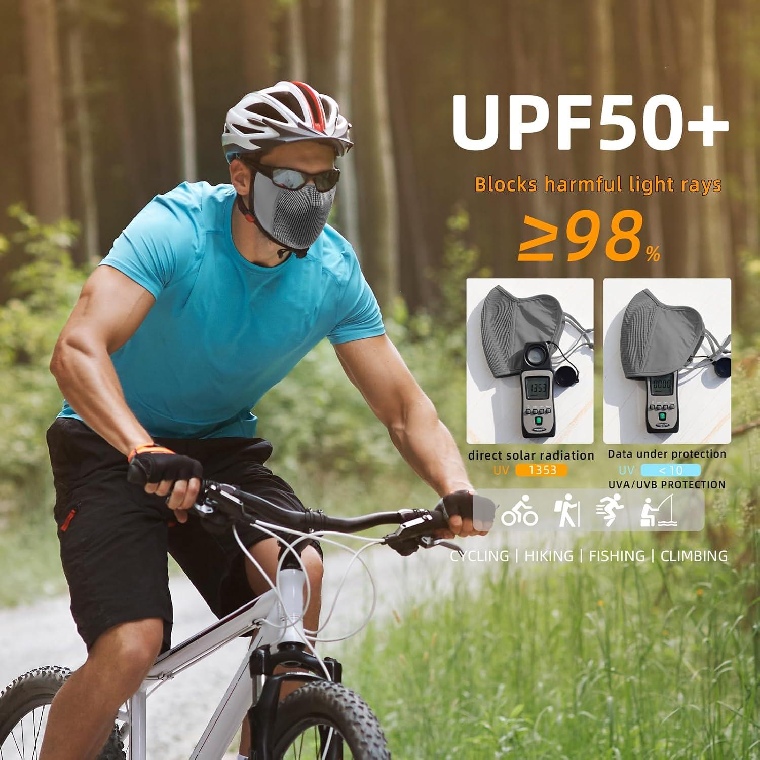 Mascarilla Deportiva Hymeiluely UV 50+ Lavable 2 Piezas