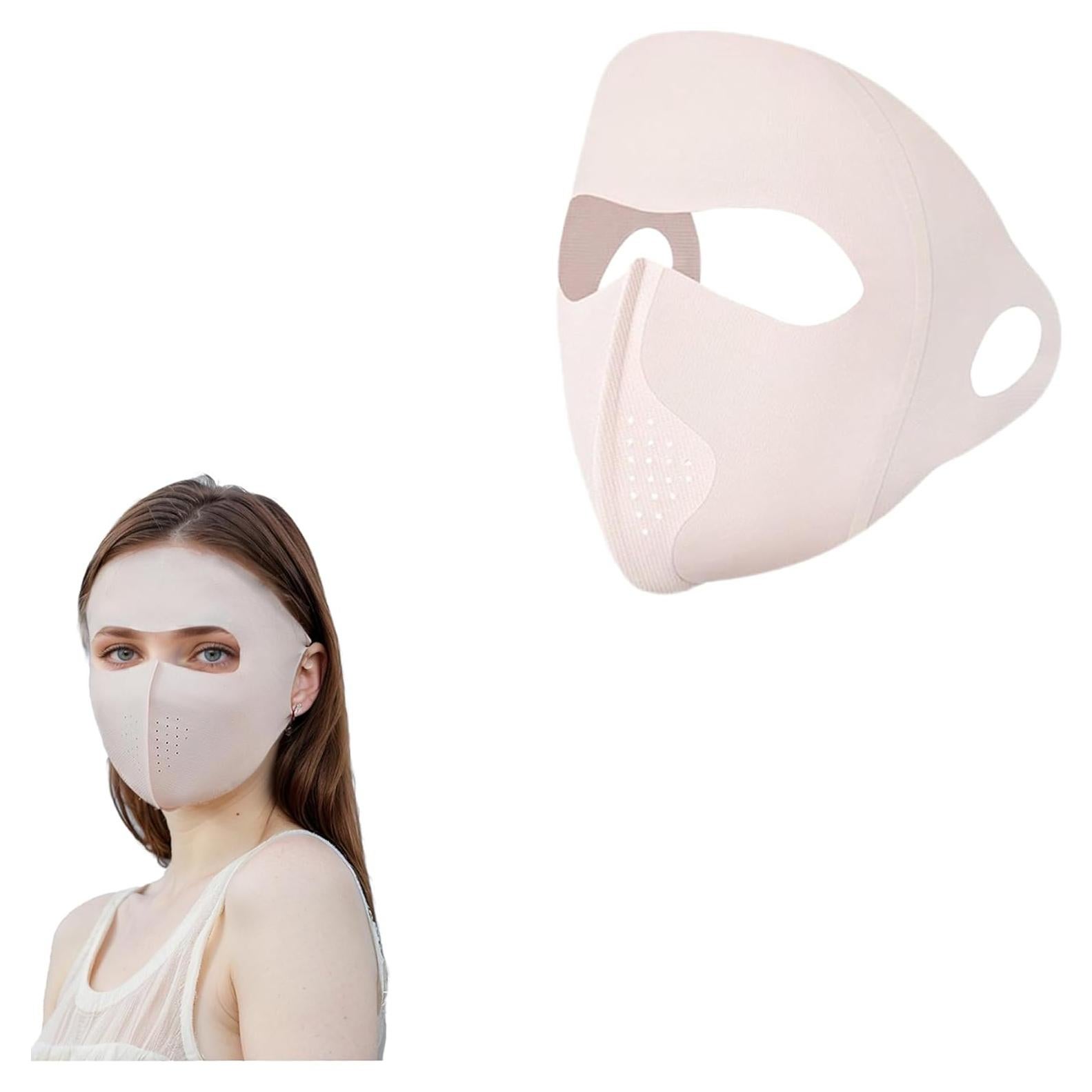 Máscara Facial de Protección Solar UPF 50+ HDKXBEJ para Mujeres