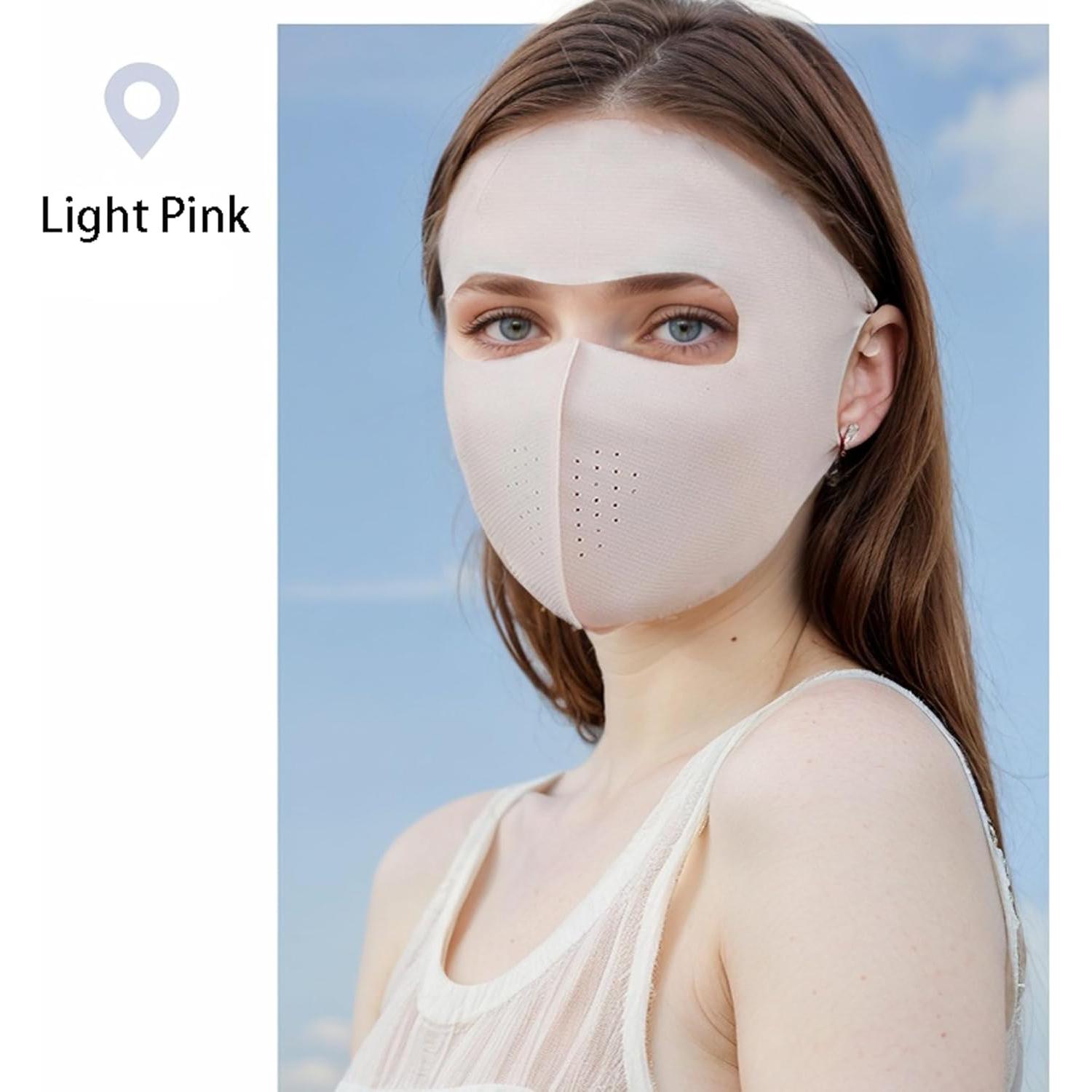 Máscara Facial de Protección Solar UPF 50+ HDKXBEJ para Mujeres