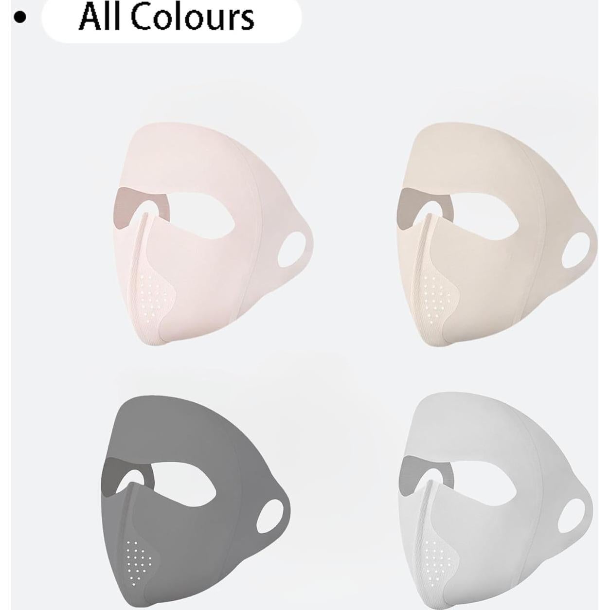 Máscara Facial de Protección Solar UPF 50+ HDKXBEJ para Mujeres