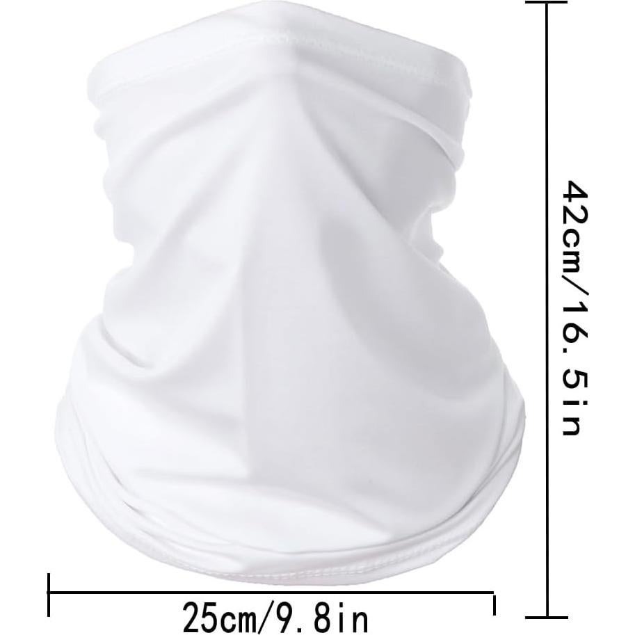 6 Piezas Gaiter Facial UV Transpirable para Hombres y Mujeres