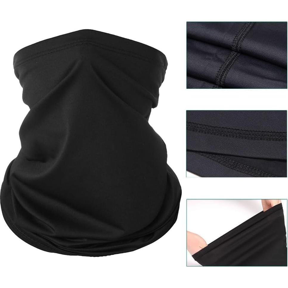 6 Piezas Gaiter Facial UV Transpirable para Hombres y Mujeres