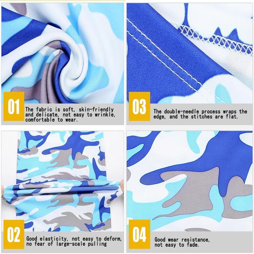 6 Piezas Gaiter Facial UV Transpirable para Hombres y Mujeres