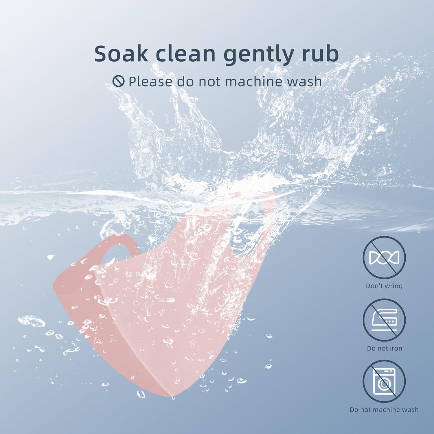 Mascarilla Facial Reutilizable UV 4 Piezas Unisex Rosa