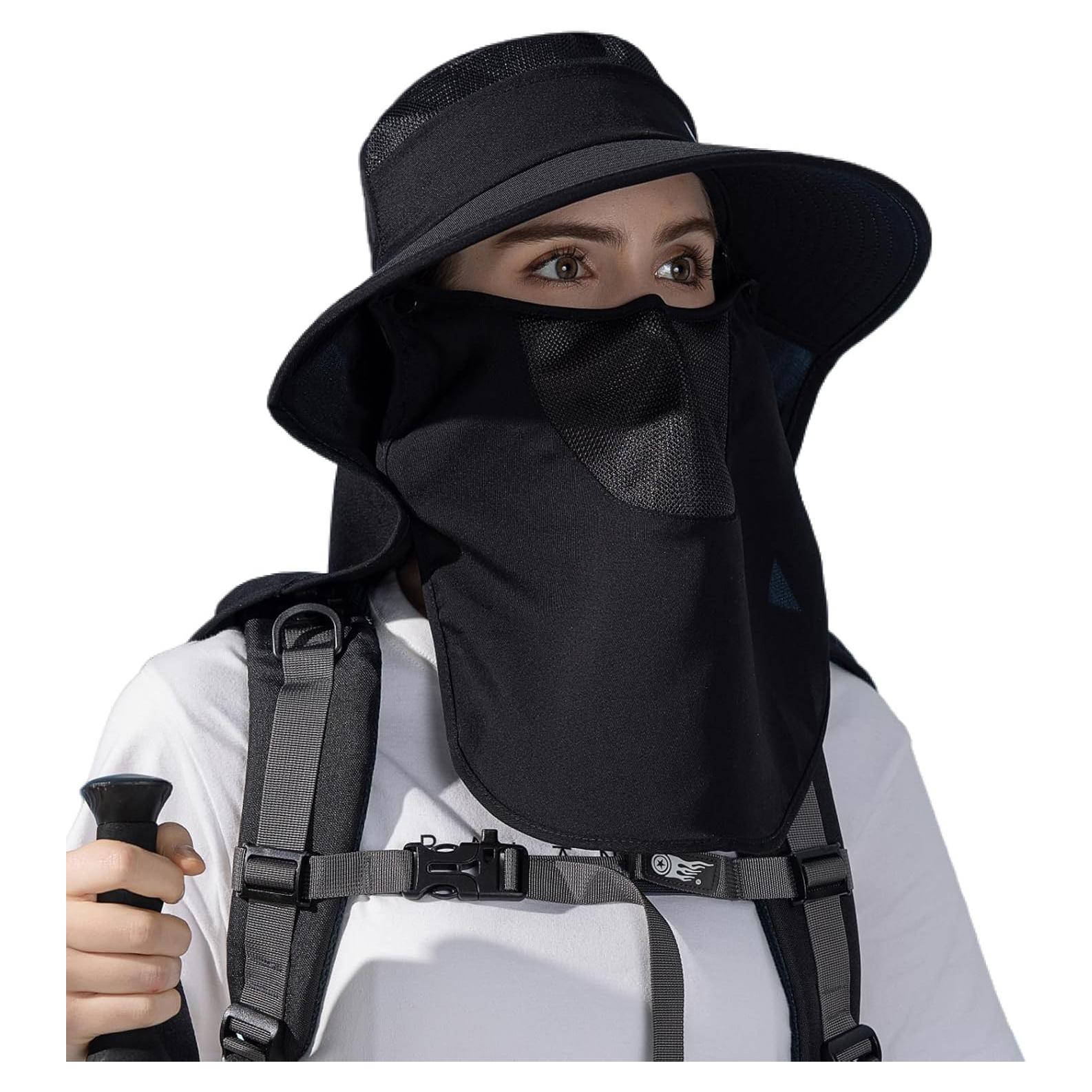 Sombrero de Sol HUAMULAN con Protección UV y Máscara Facial