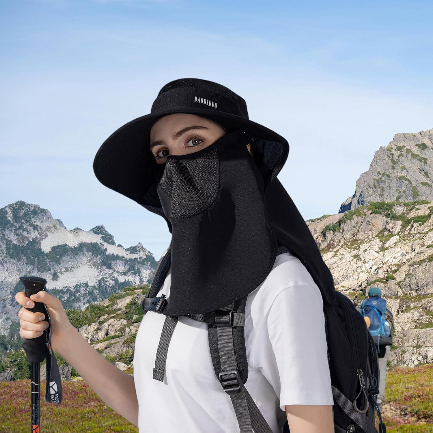 Sombrero de Sol HUAMULAN con Protección UV y Máscara Facial