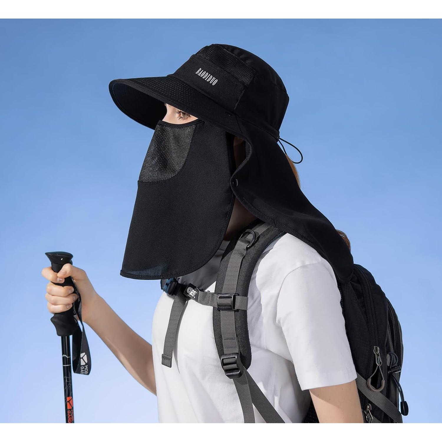 Sombrero de Sol HUAMULAN con Protección UV y Máscara Facial