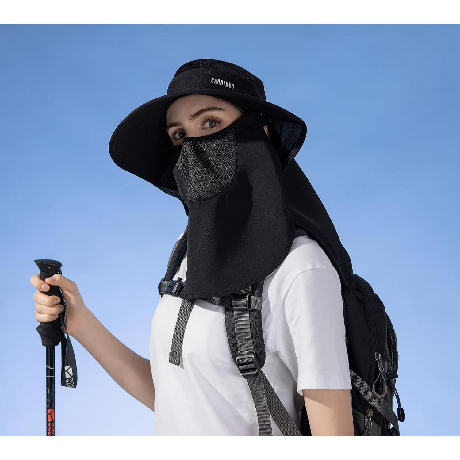 Sombrero de Sol HUAMULAN con Protección UV y Máscara Facial