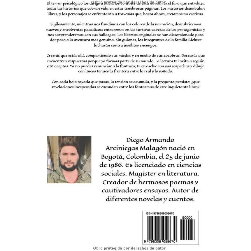 Cuando el terror escribe (Novela) (Del tiempo y sus demonios) (Spanish Edition)